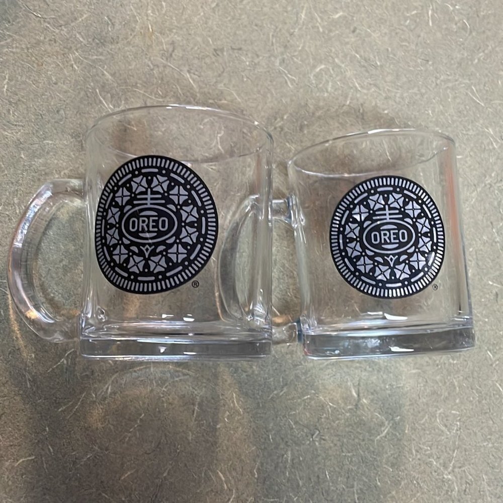 Oreo Cookies Glass Cups Set of 2